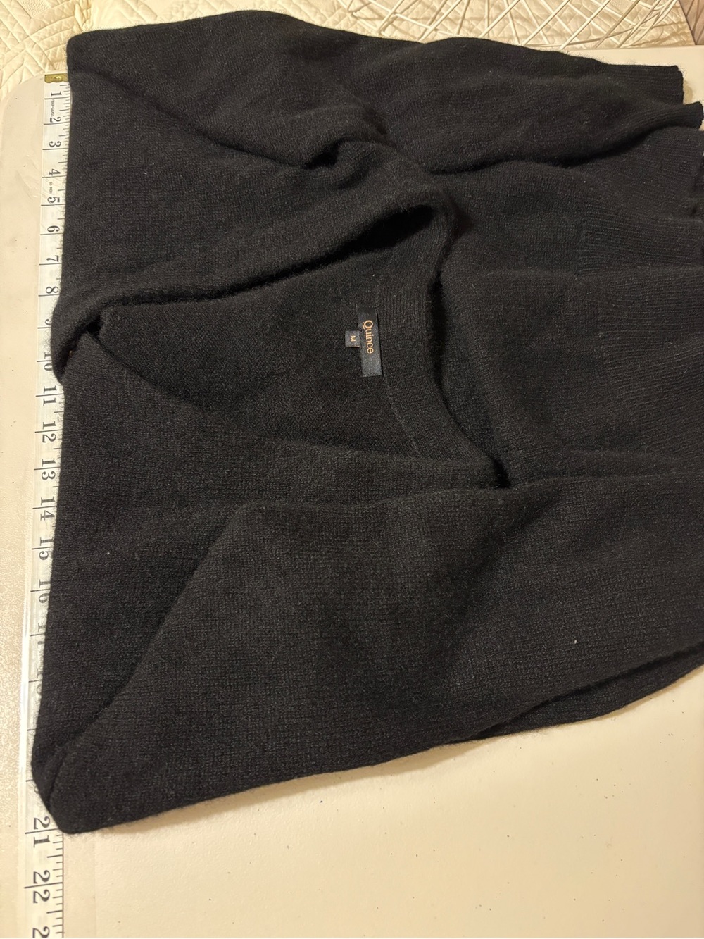 Quince Cardigan 100% Yak Wool Relaxed Fit Size Medium Androgynous Quiet Luxury - Picture 7 of 11